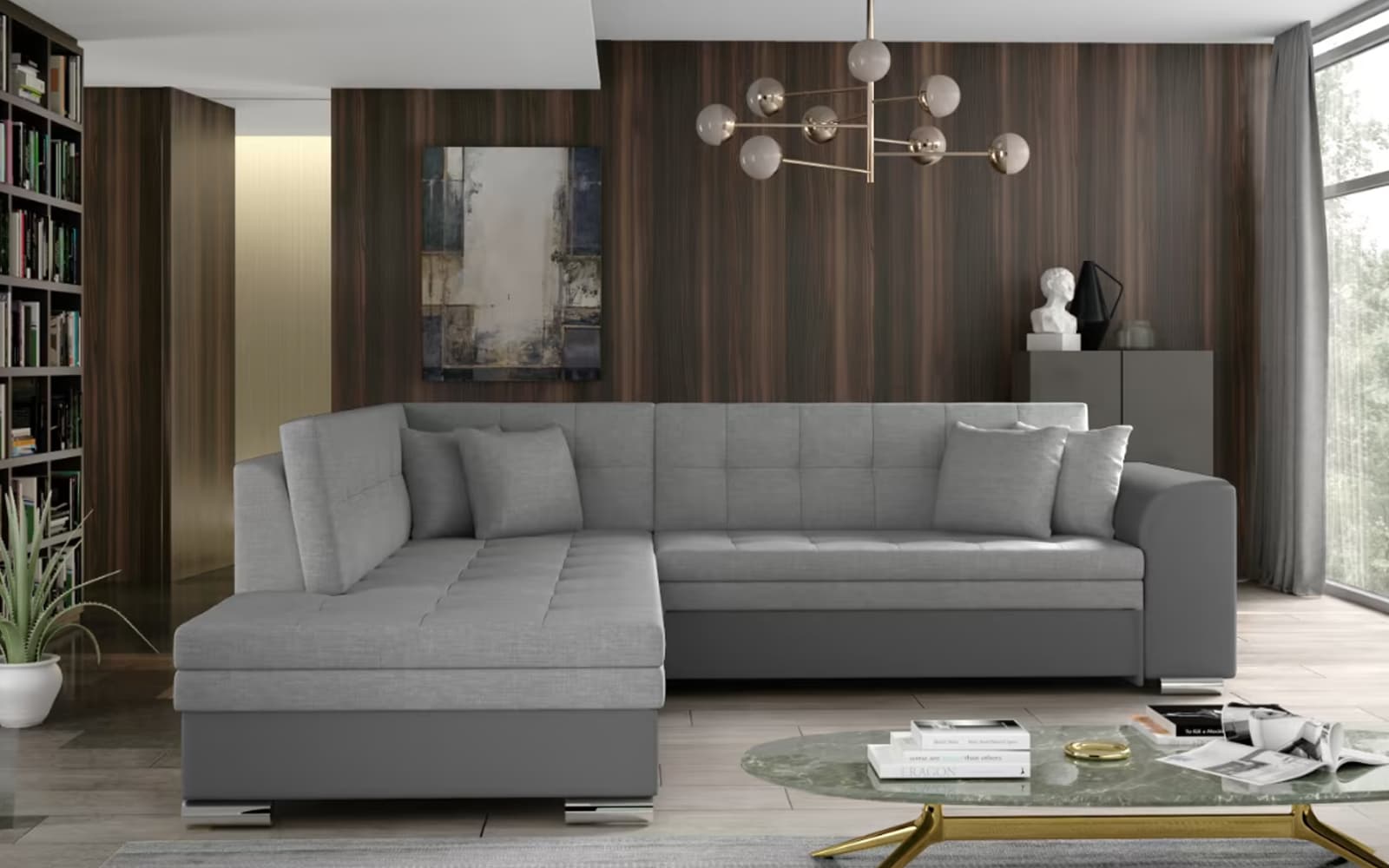 Colțar Extensibil Penelope, 260x205cm, Personalizabil din lemn masiv