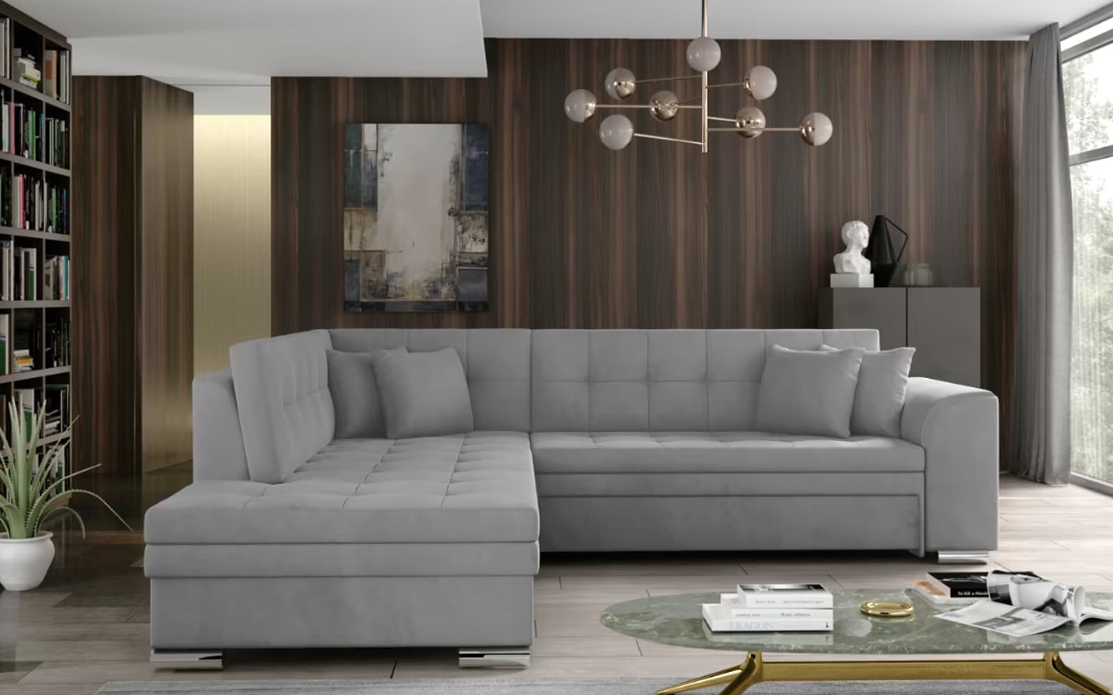 Colțar Extensibil Penelope, 260x205cm, Personalizabil din lemn masiv