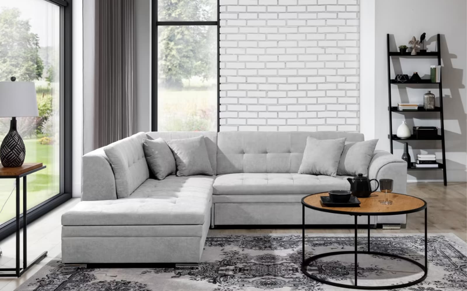 Colțar Extensibil Penelope, 260x205cm, Personalizabil din lemn masiv