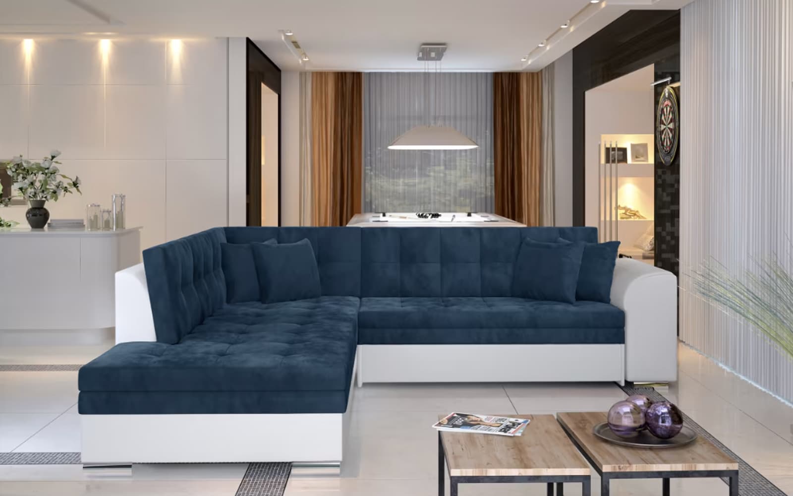 Colțar Extensibil Penelope, 260x205cm, Personalizabil din lemn masiv