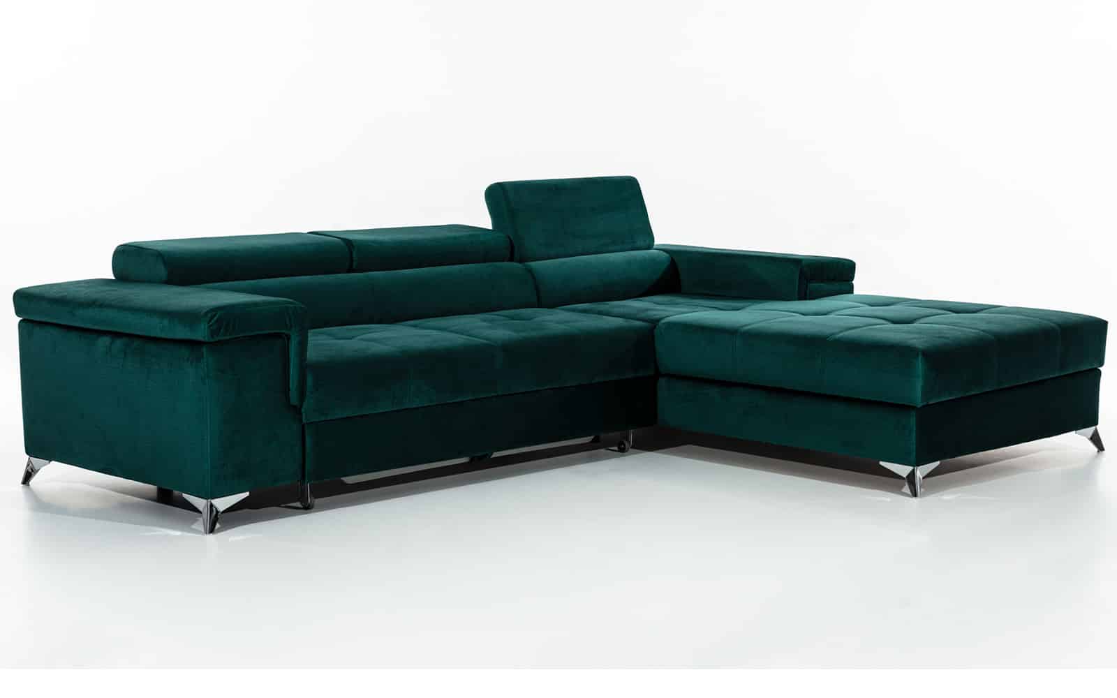 Colțar Extensibil Rita, 280x205cm, Ladă Depozitare, Personalizabil