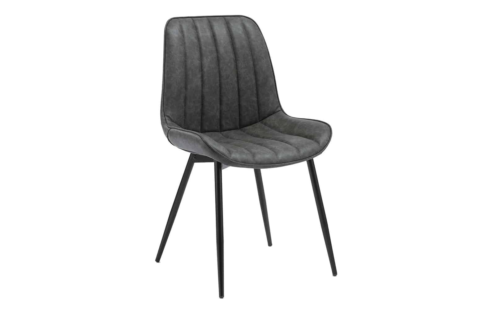 Scaun, Gri Inchis - Negru, 49 x 85 x 57 cm