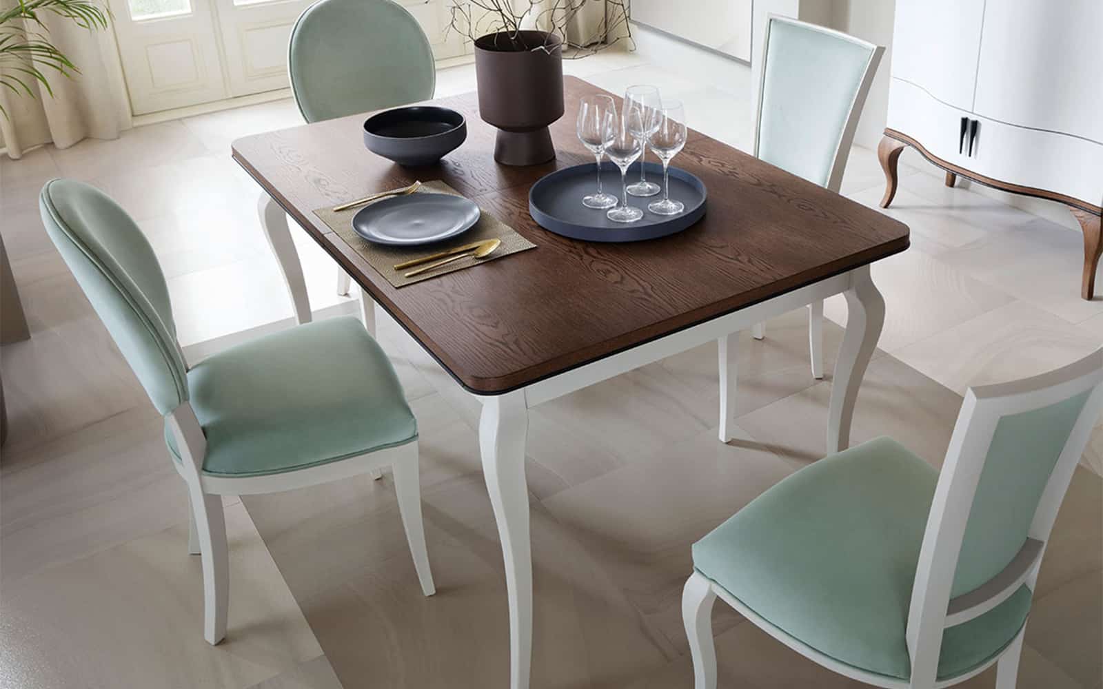 Masă Dining Leona, Extensibilă, 160/240cm