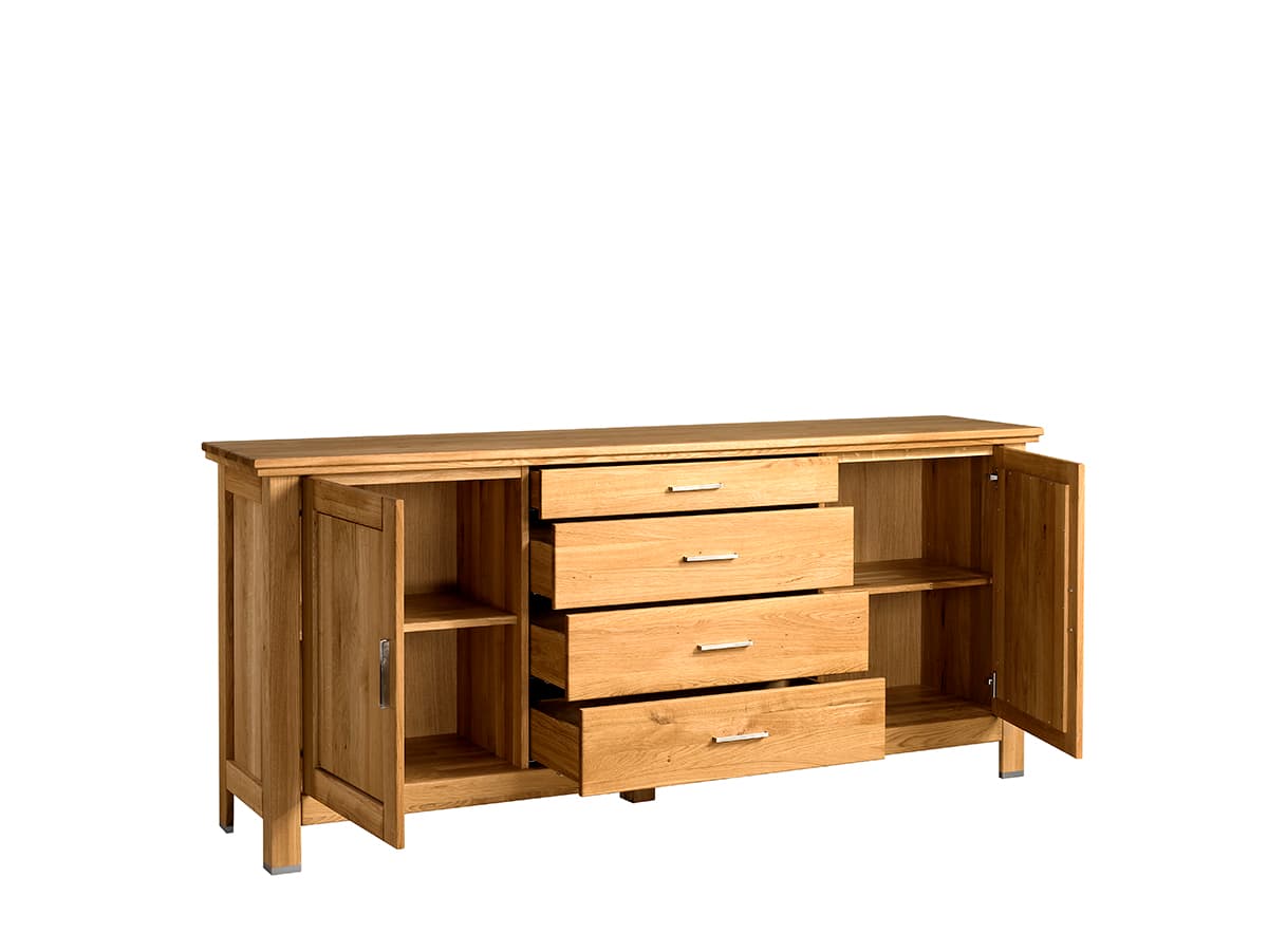 Comoda înaltă Lucca, Stejar Masiv, 212,4 cm x 90,3 cm x 48 cm
