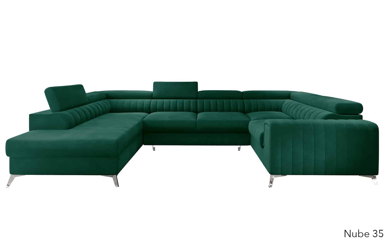 Colțar Formă U, Extensibil Fabian, 340x202cm, Personalizabil din lemn masiv