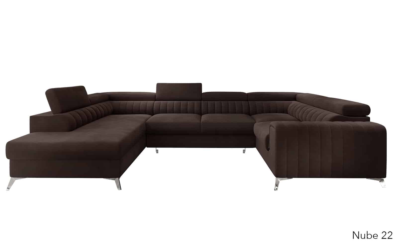 Colțar Formă U, Extensibil Fabian, 340x202cm, Personalizabil din lemn masiv