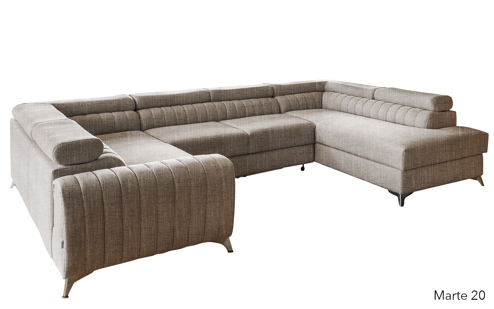 Colțar Formă U, Extensibil Fabian, 340x202cm, Personalizabil din lemn masiv