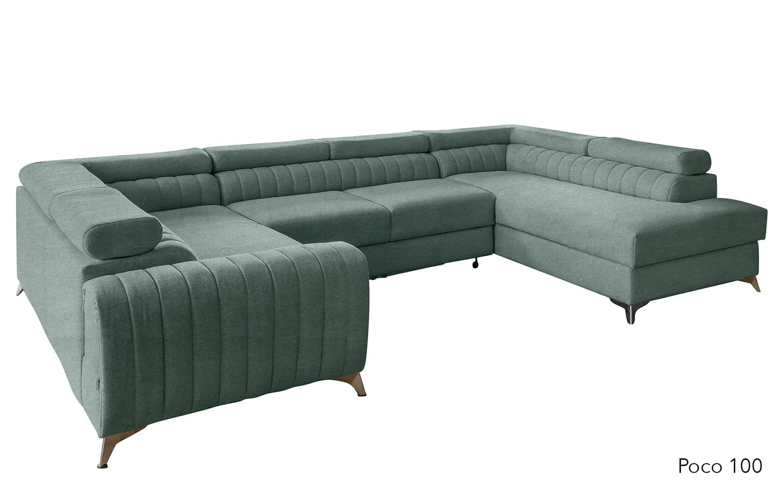 Colțar Formă U, Extensibil Fabian, 340x202cm, Personalizabil din lemn masiv