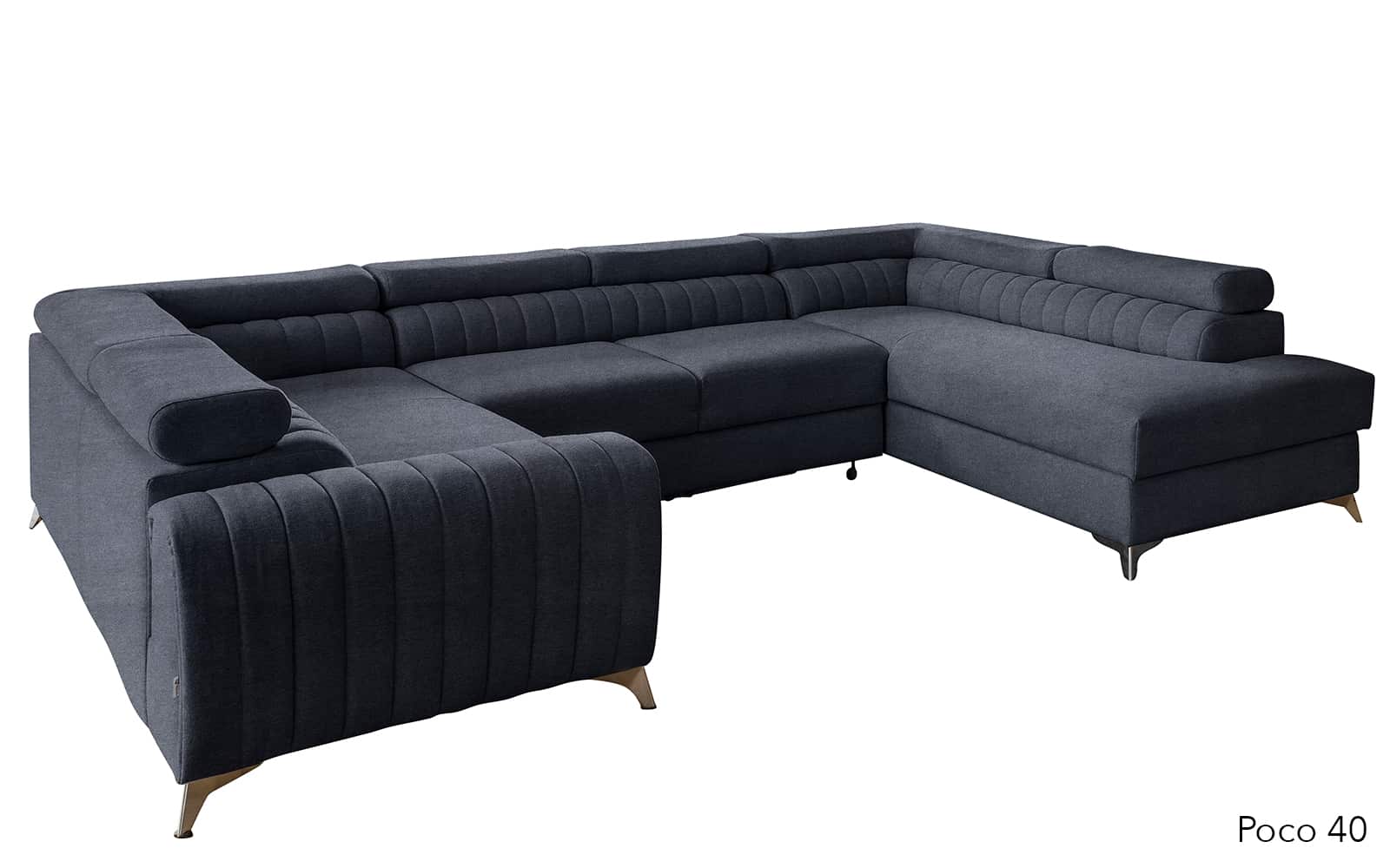 Colțar Formă U, Extensibil Fabian, 340x202cm, Personalizabil din lemn masiv