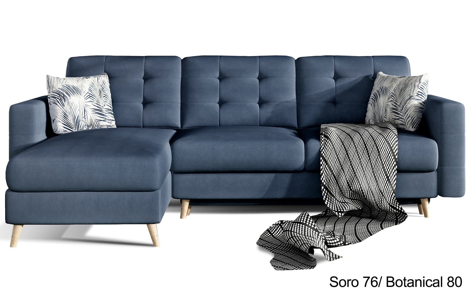 Colțar Extensibil Oslo, 250x162cm, Ladă Depozitare, Personalizabil