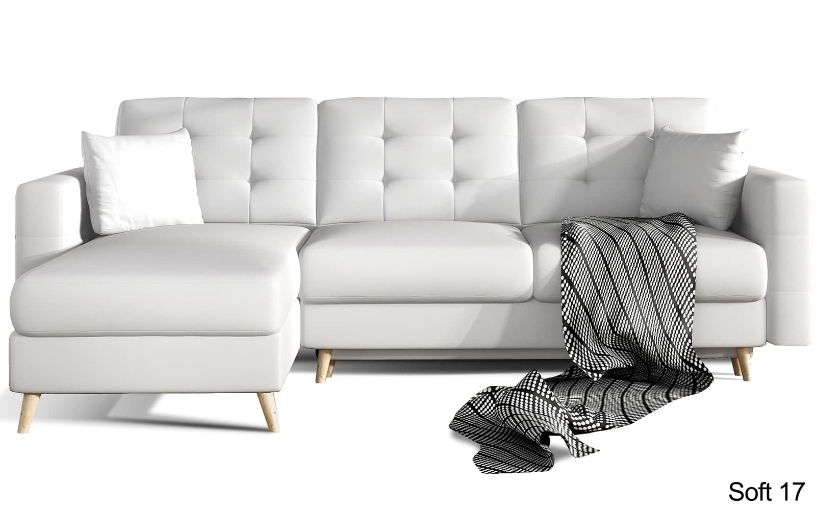 Colțar Extensibil Oslo, 250x162cm, Ladă Depozitare, Personalizabil