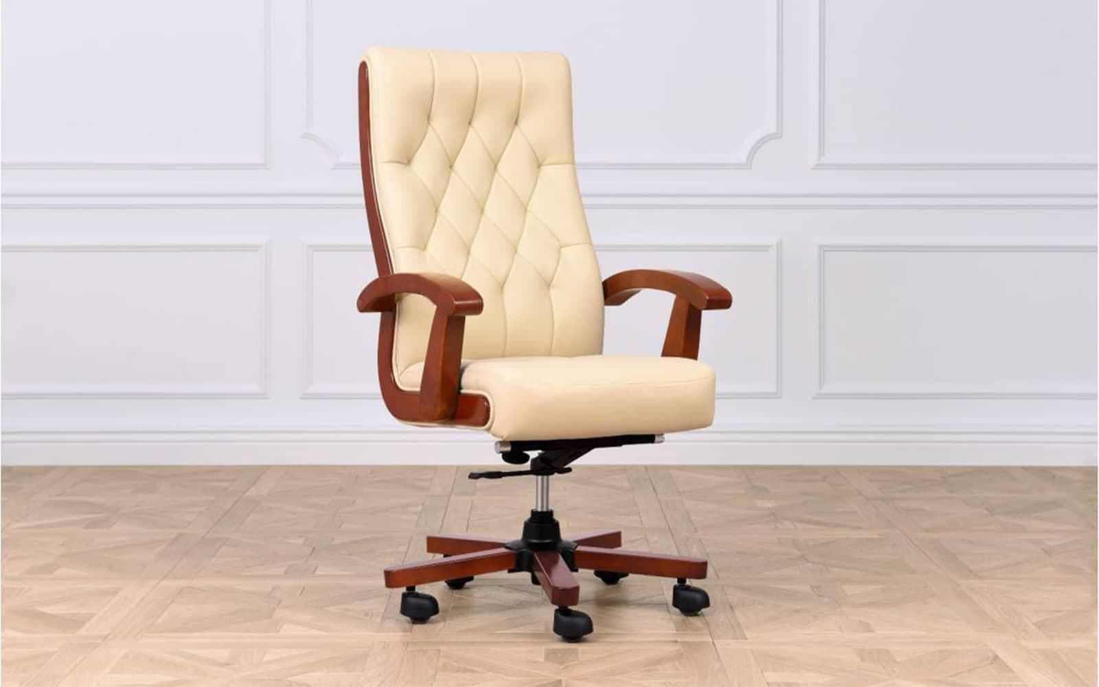 Scaun Toronto, Model T1, Coniac - Piele Crem