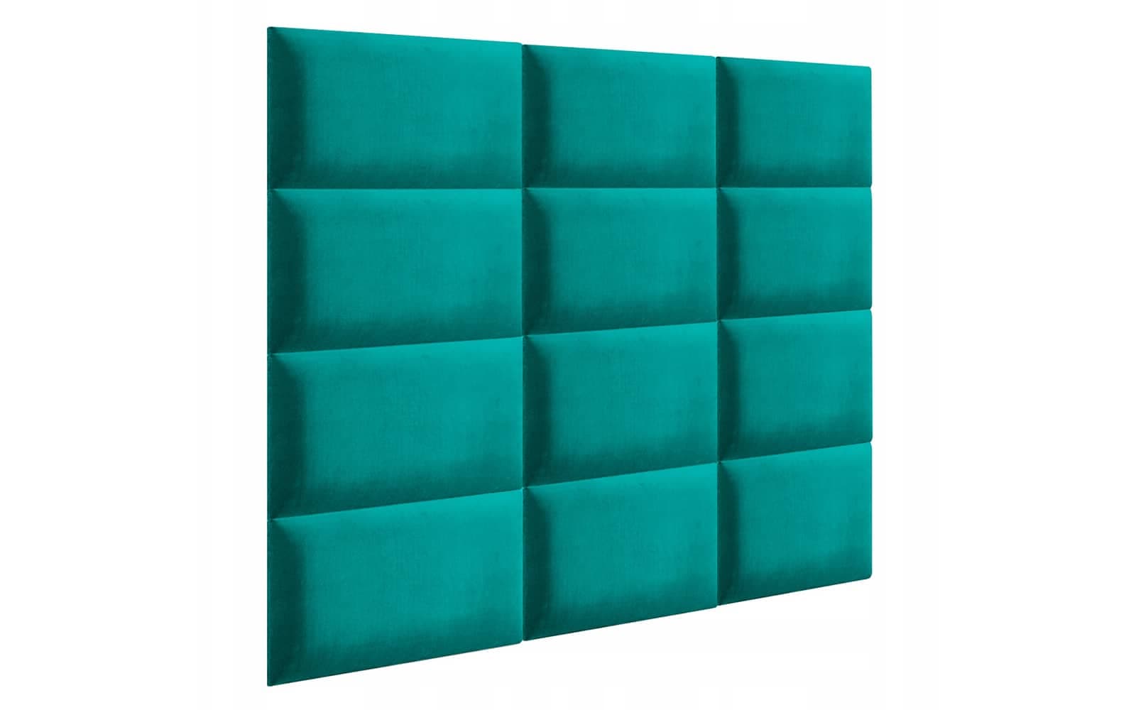 Panou Decorativ Tapițat, 30x60cm, Verde din lemn masiv