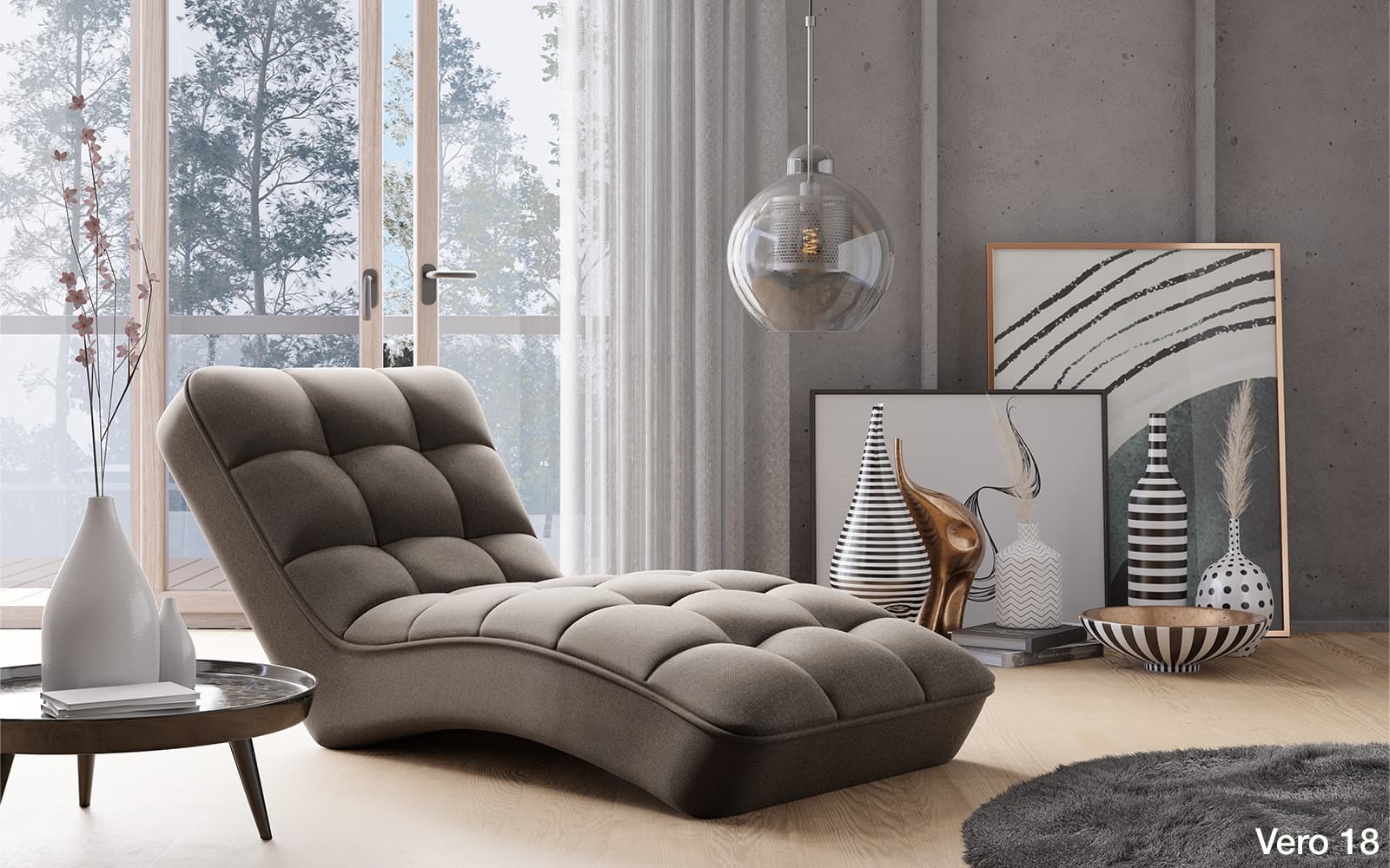 Fotoliu Lounge, Personalizabil, 85x85xH170 cm din lemn masiv