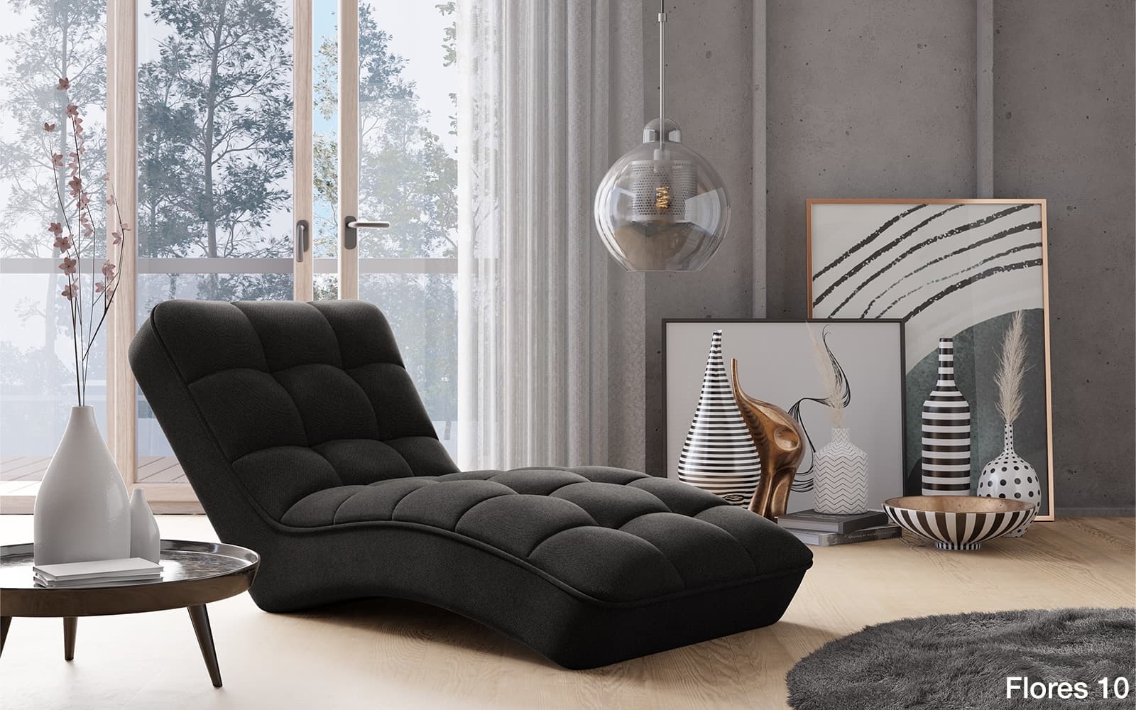 Fotoliu Lounge, Personalizabil, 85x85xH170 cm din lemn masiv
