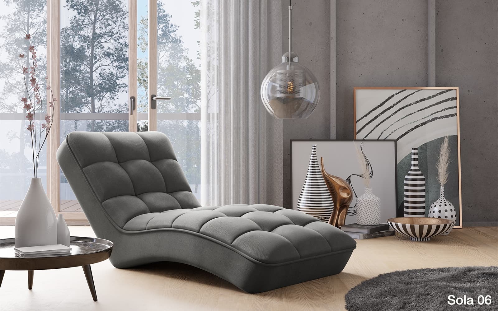 Fotoliu Lounge, Personalizabil, 85x85xH170 cm din lemn masiv