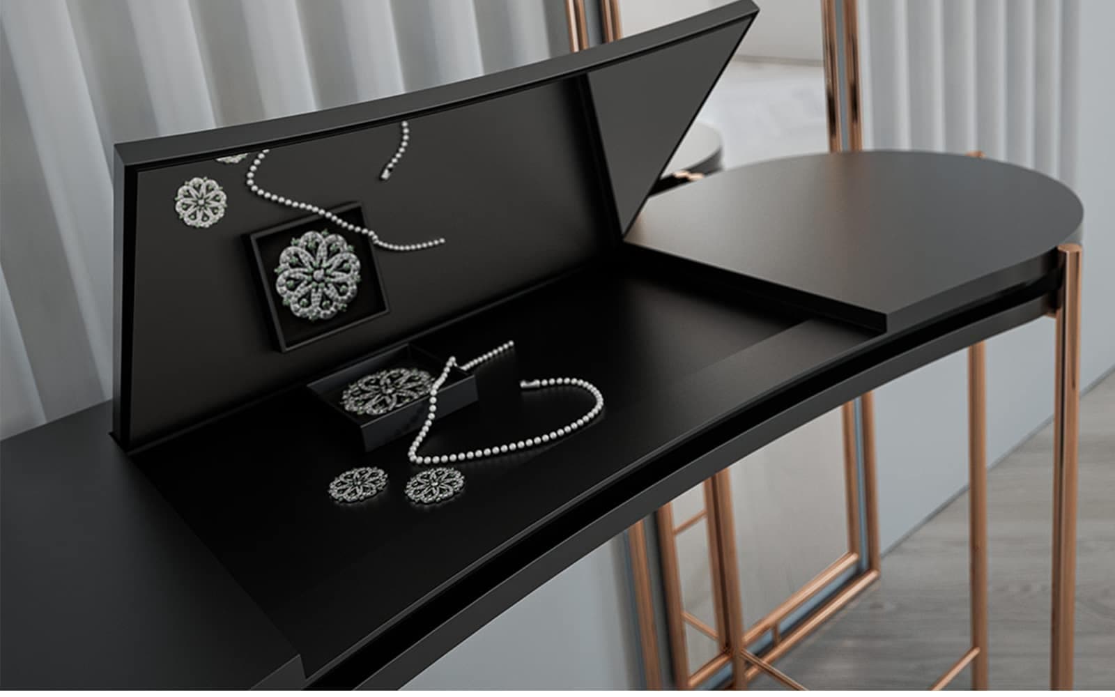 Comoda Calista, 160x77x50/43 cm