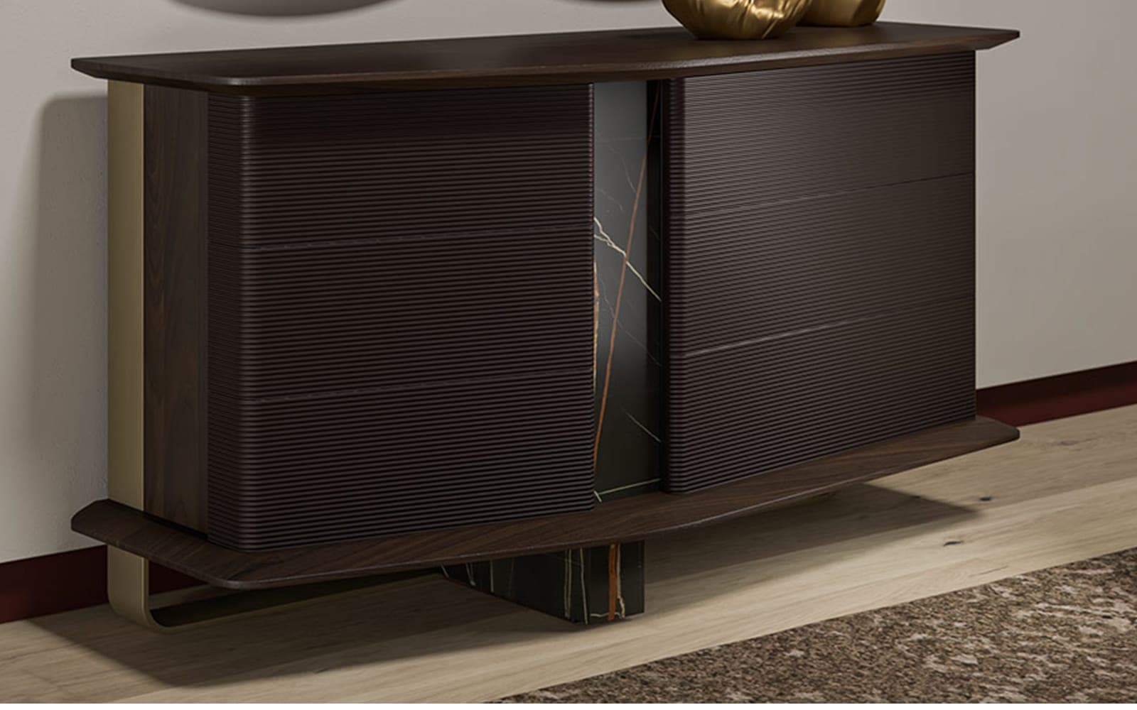 Comoda Maura, 150x81x58 cm, Negru