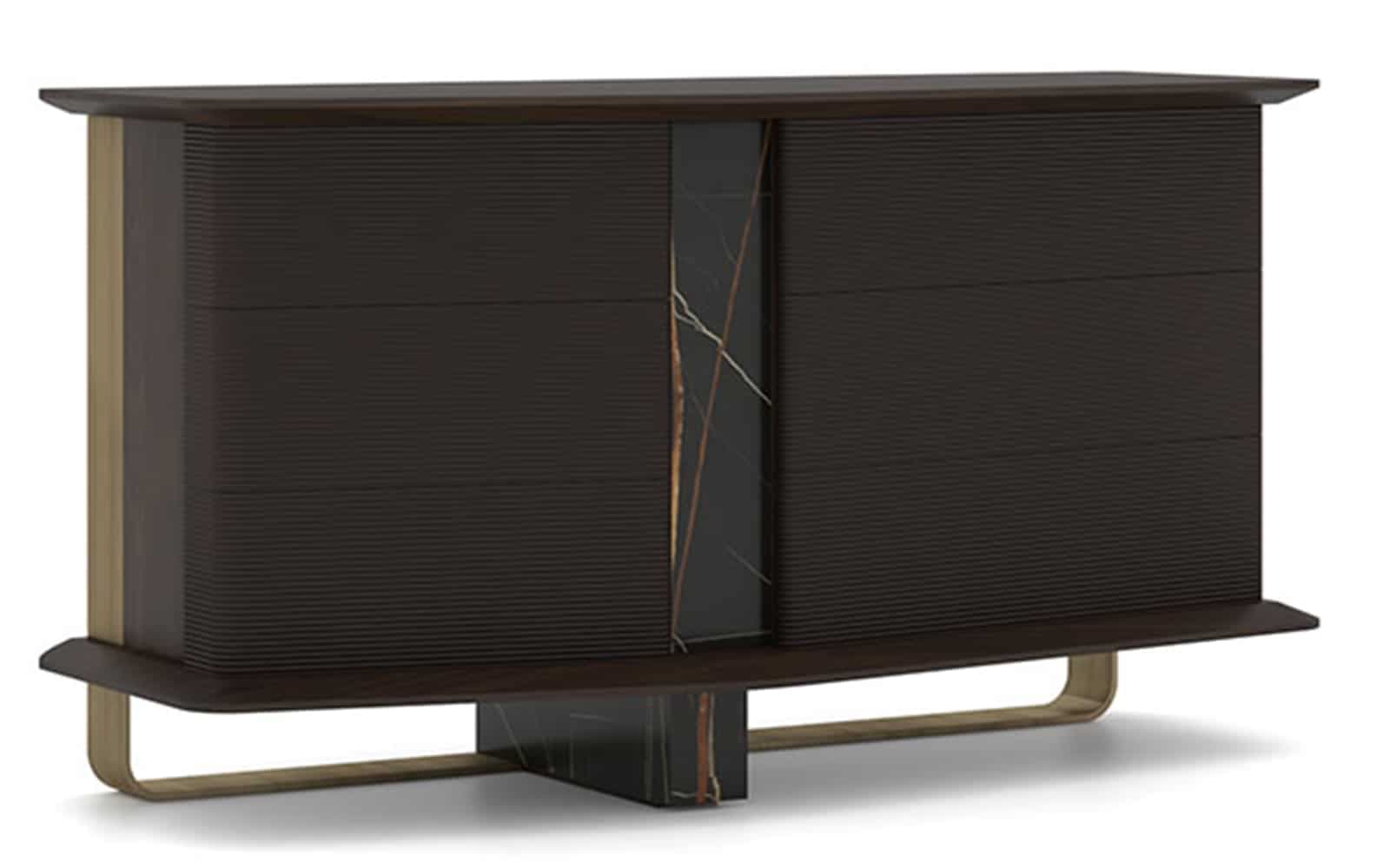 Comoda Maura, 150x81x58 cm, Negru