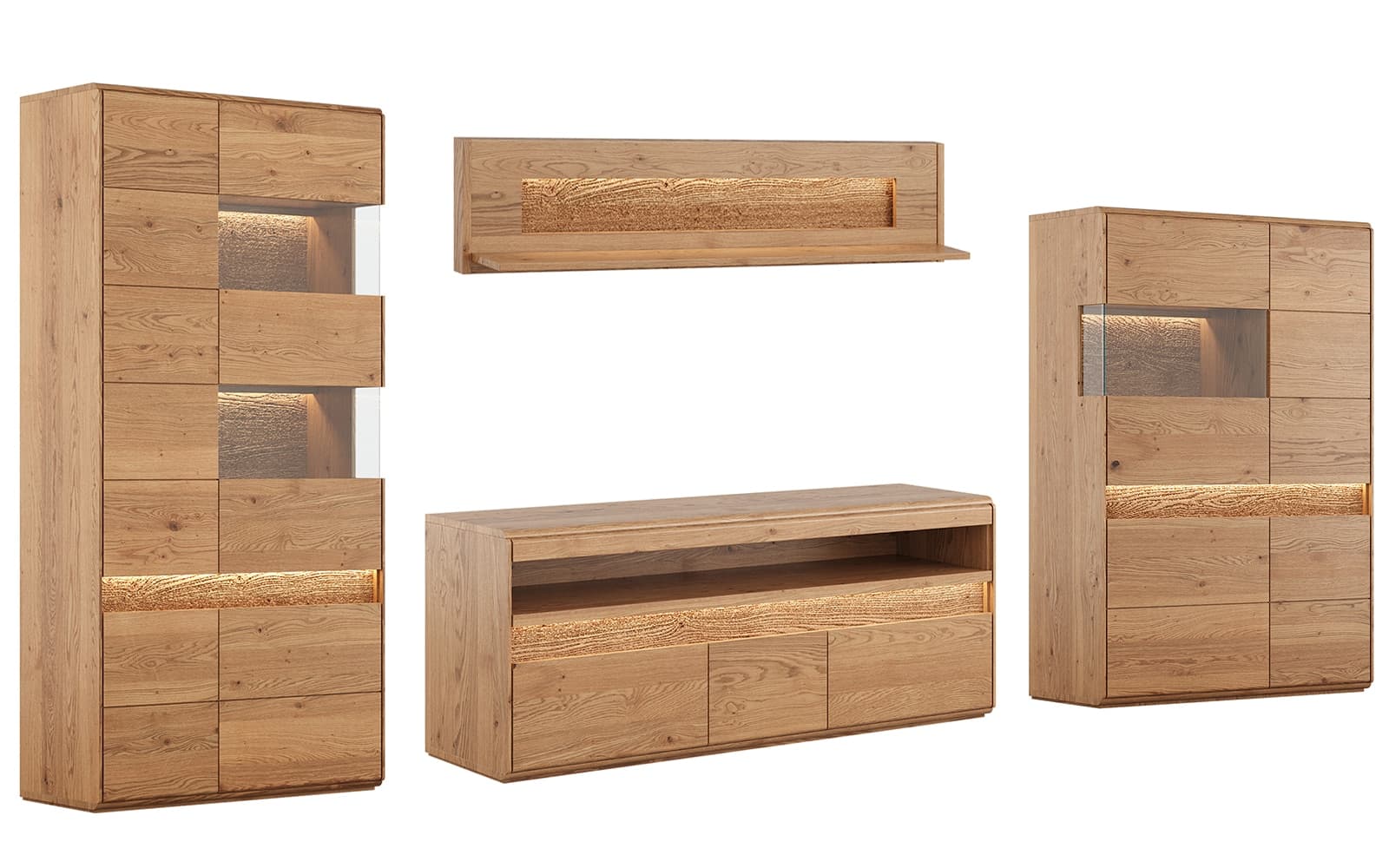 Colectie mobilier lemn masiv pentru living