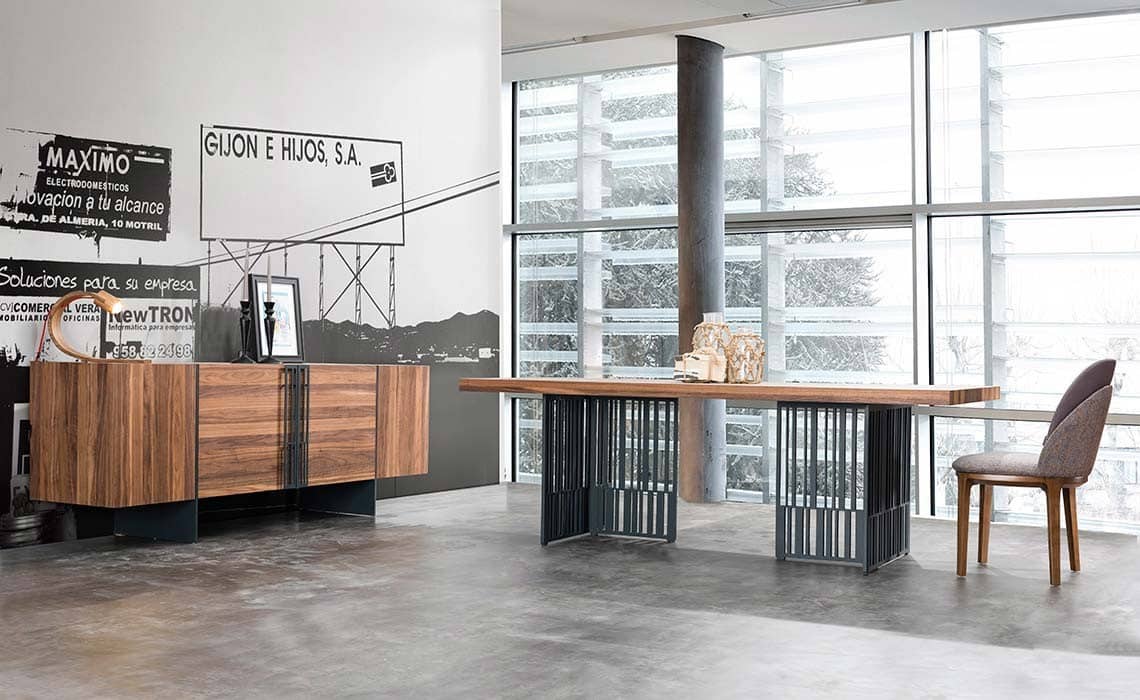Masa Dining Serio, 220x75x100cm din lemn masiv