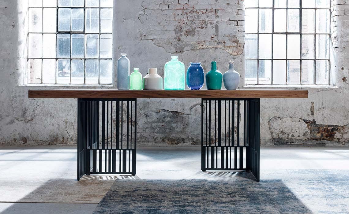 Masa Dining Serio, 220x75x100cm din lemn masiv