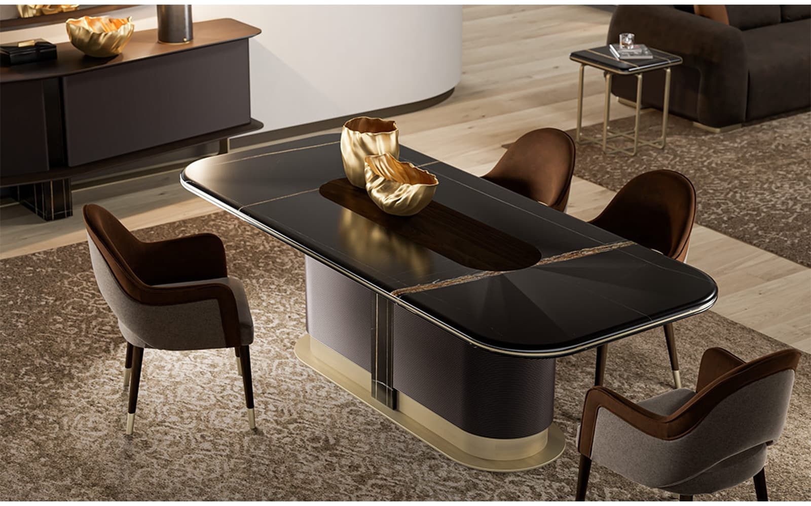 Masa Dining Maura, 240x76x105cm