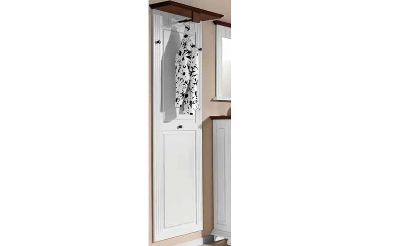 Cuier Sonya, Lemn Masiv, 53x26x183cm, Alb-Maro