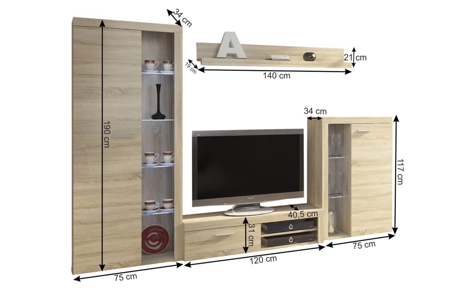 Colectie mobilier lemn masiv pentru living