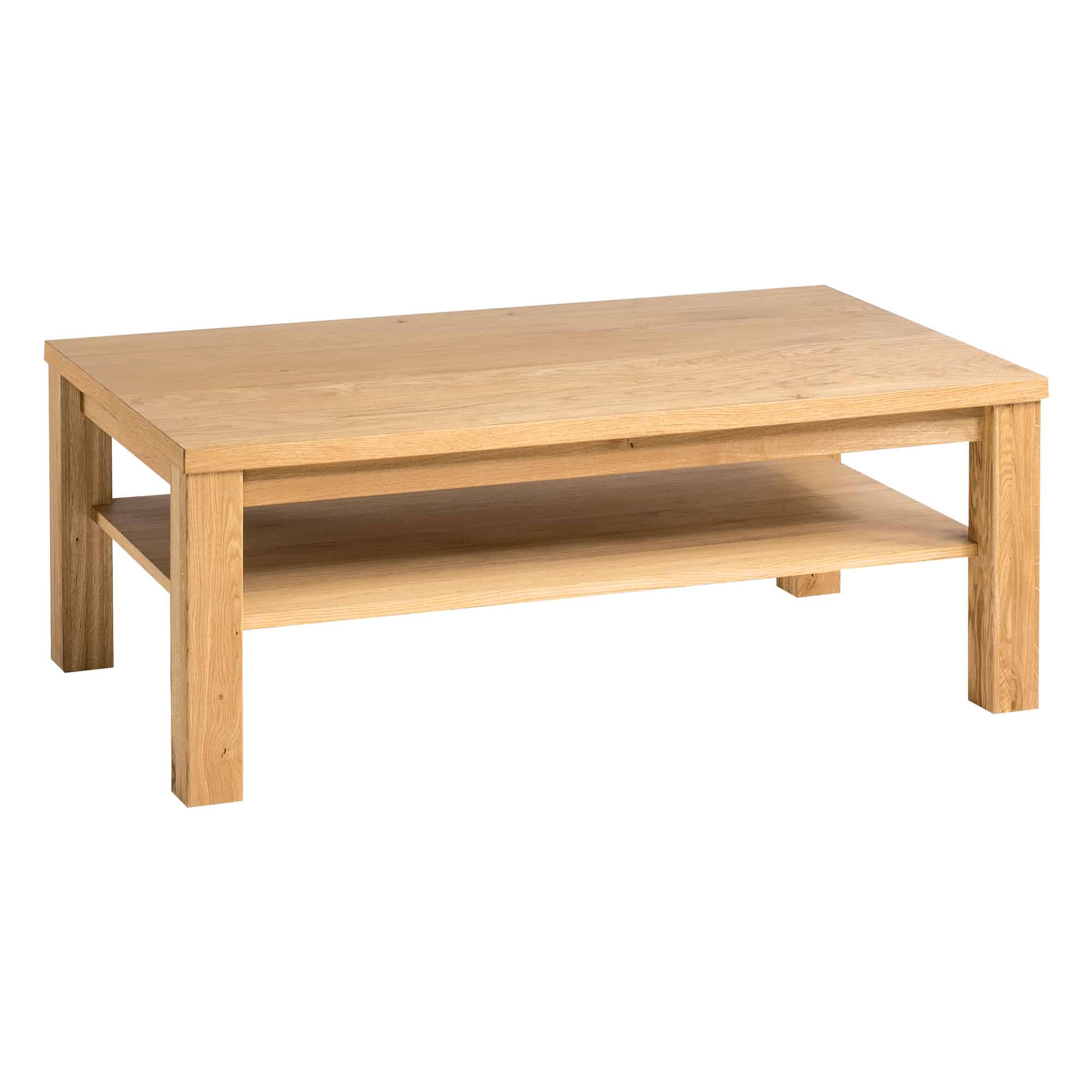 Masa Cafea Teramo, Lemn Masiv, Stejar, 70x120x45 cm