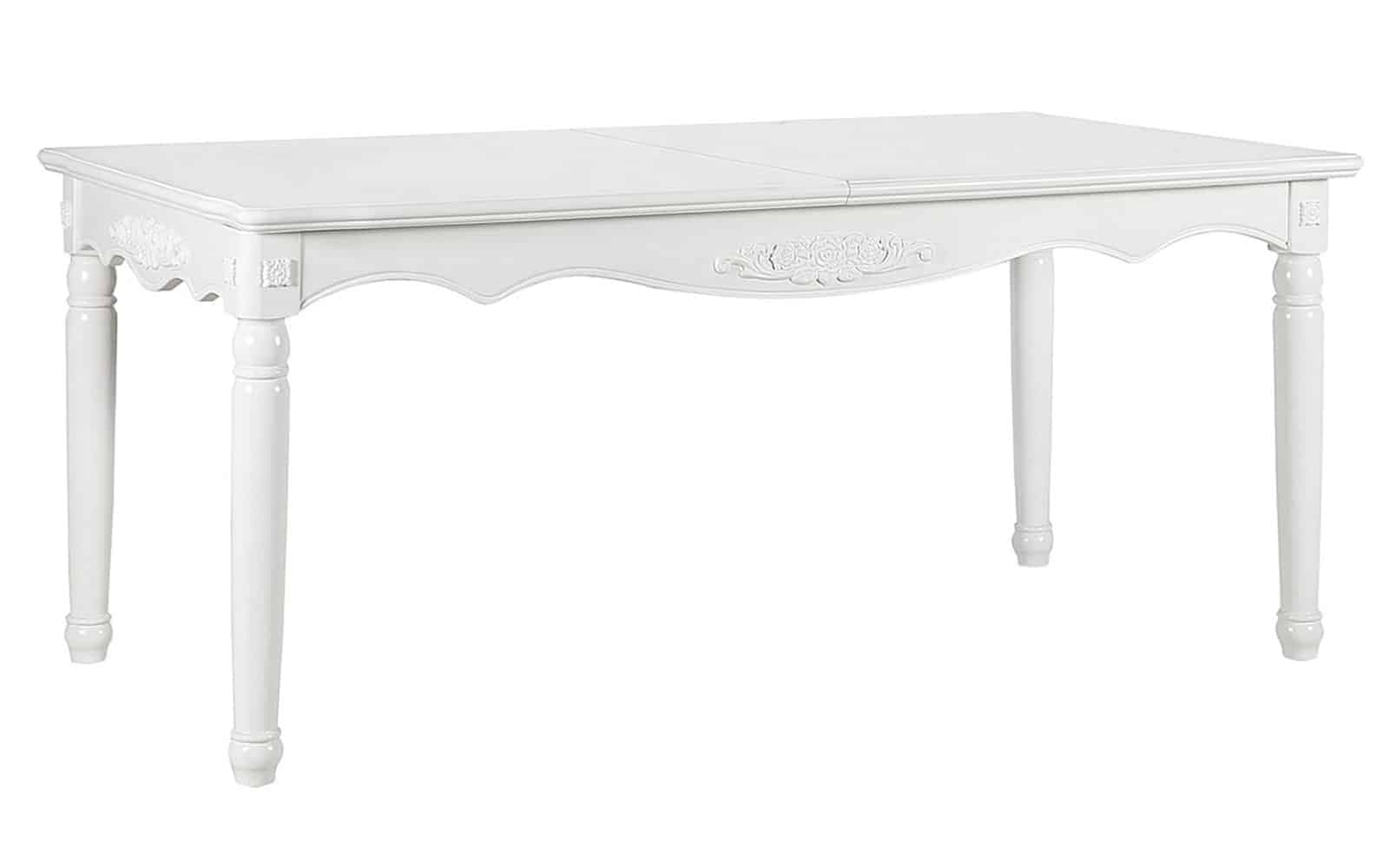 Masă dining extensibilă Elizabeth, 190/240x100x80cm, Alb