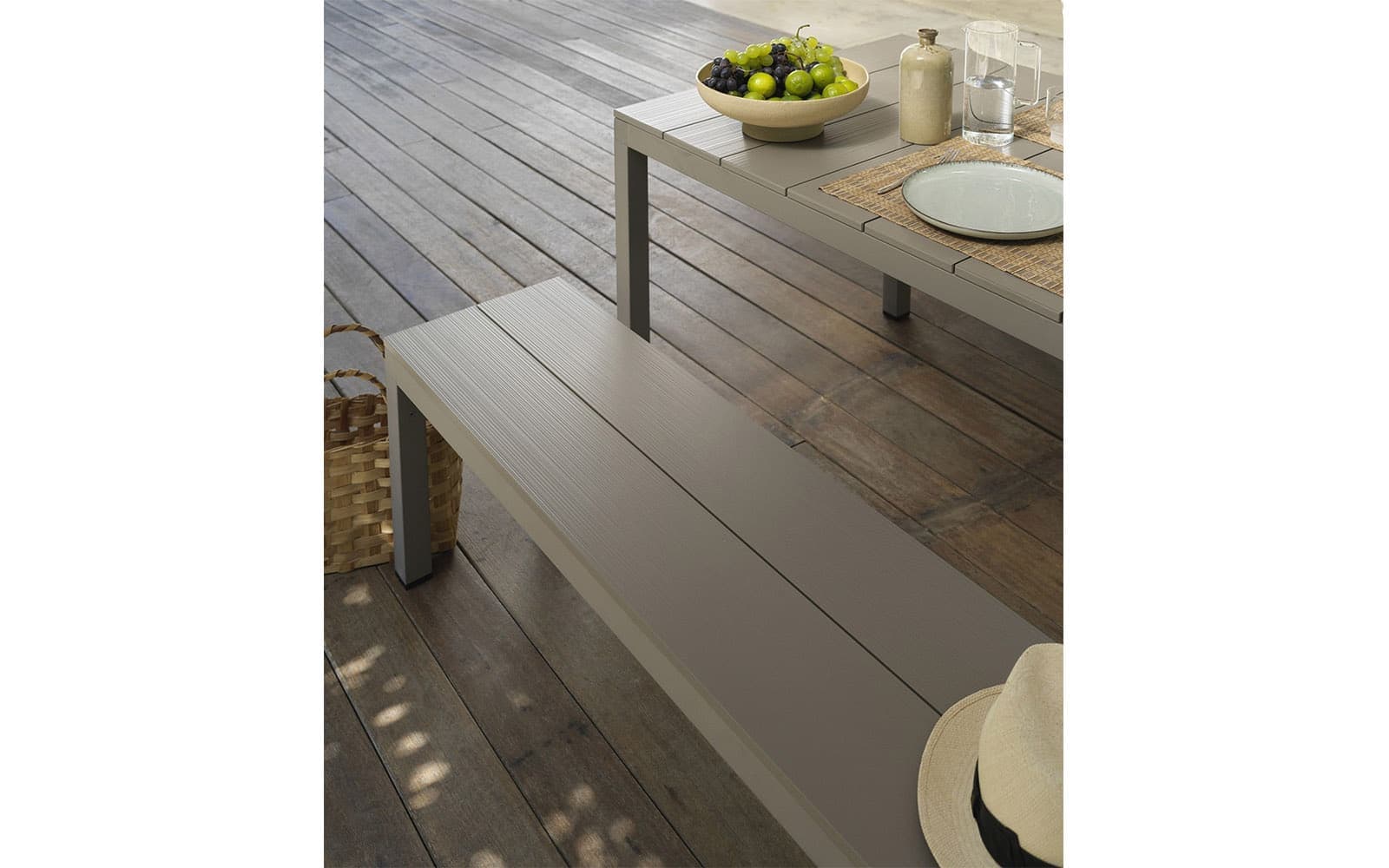 Set Exterior Nardi - Set Rio Bench Alu