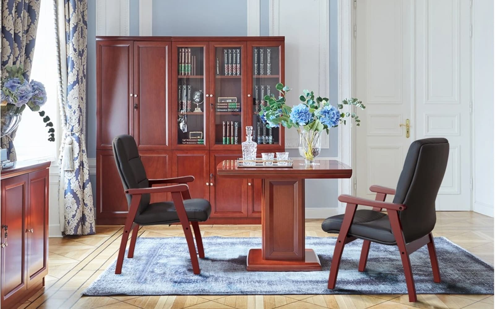Scaun de conferința Toronto, 62x70x101cm, Personalizabil din lemn masiv