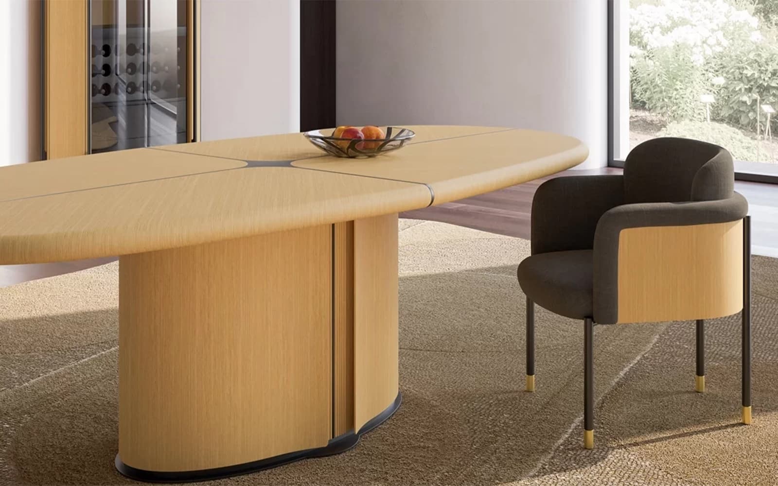 Masa Dining Marquesa, 260x76x120cm din lemn masiv