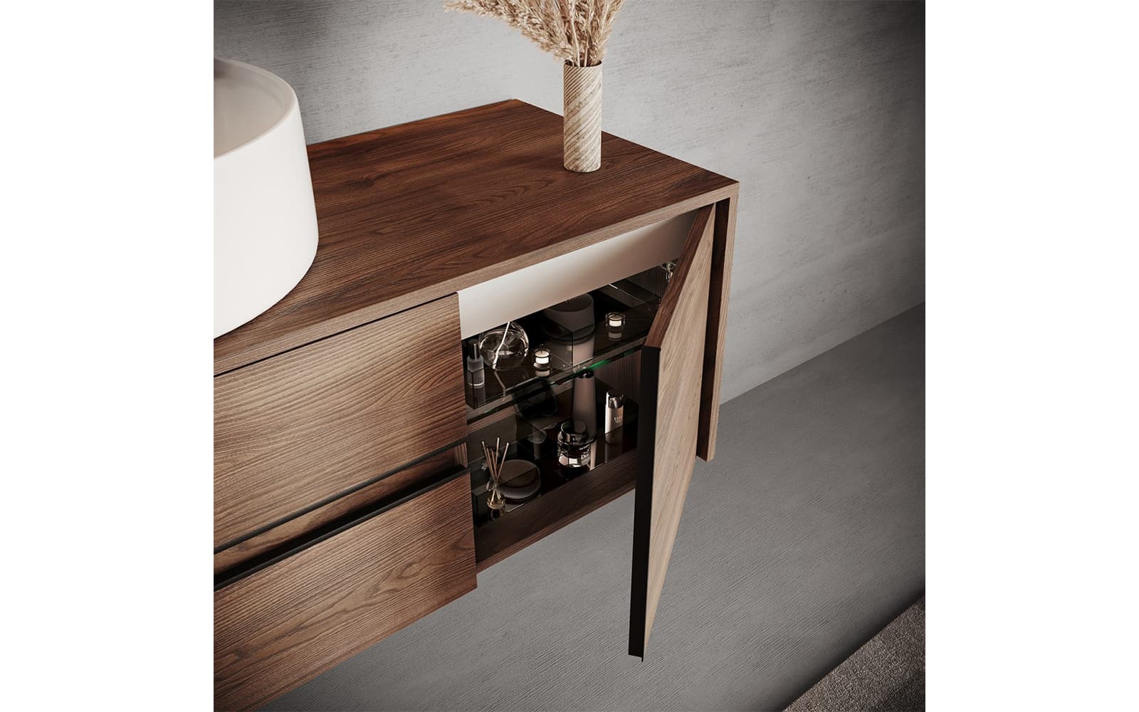 Set Mobilier Baie Suspendat Noce, Model N2