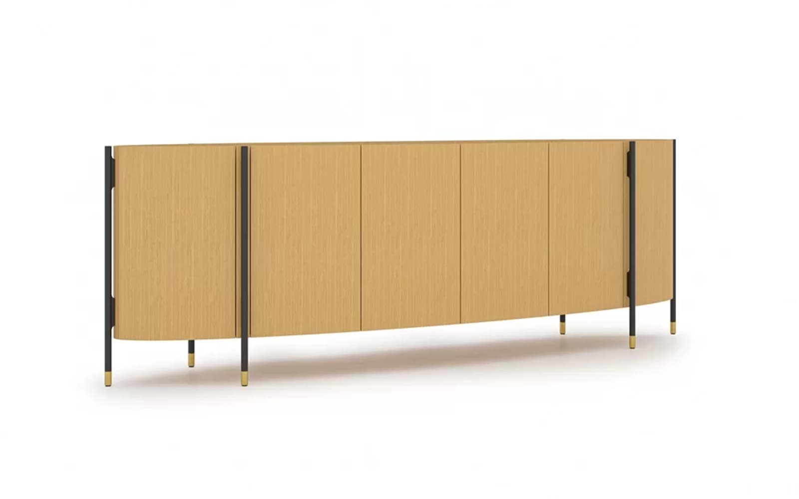 Bufet Marquesa, 268x87x56cm din lemn masiv