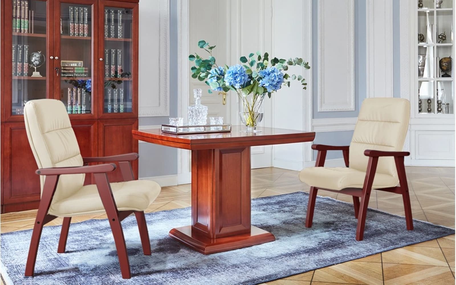 Scaun de conferința Toronto, 62x70x101cm, Personalizabil din lemn masiv