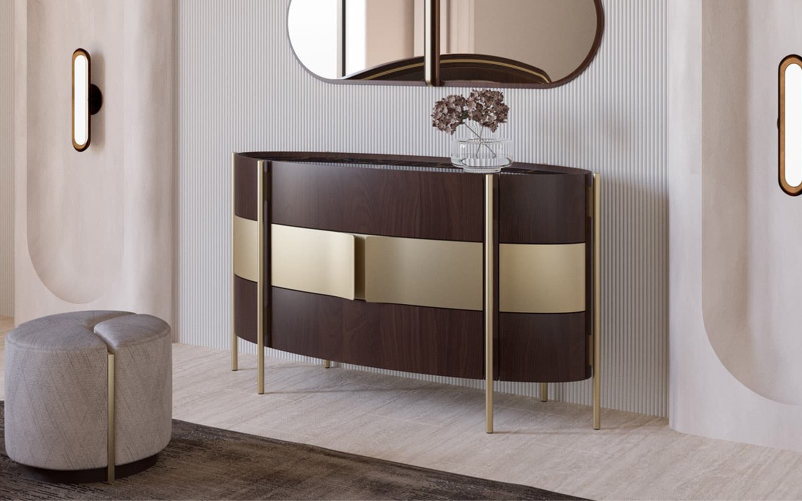 Taburet Marquesa, 52x45x52cm