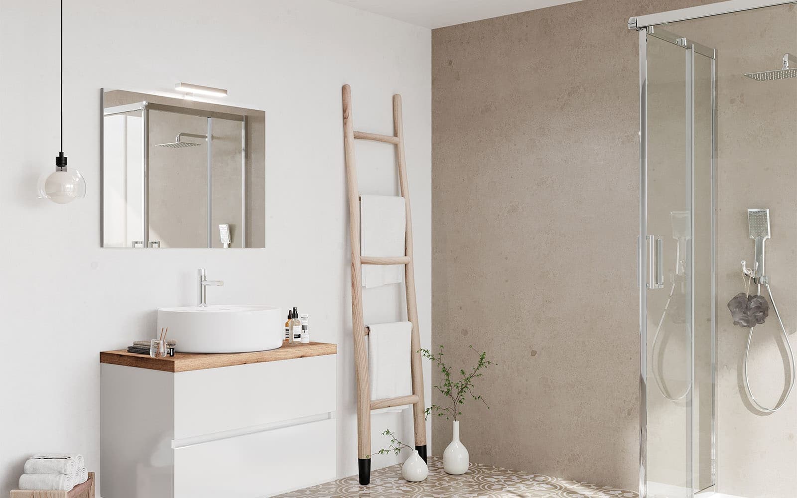 Set Mobilier Baie Carter, Configurabil, 80/100cm