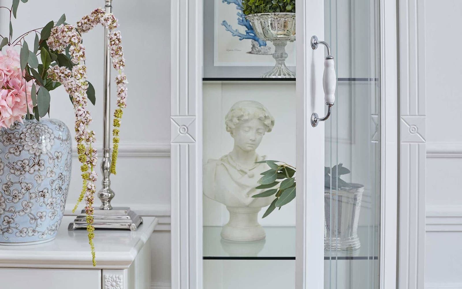 Set Living Elizabeth, 3 Piese, Alb