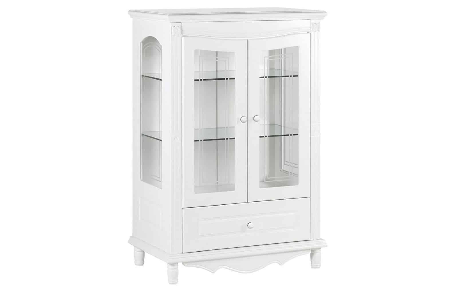 Vitrina Elizabeth, 2 Uși, 80x48x120cm, Alb