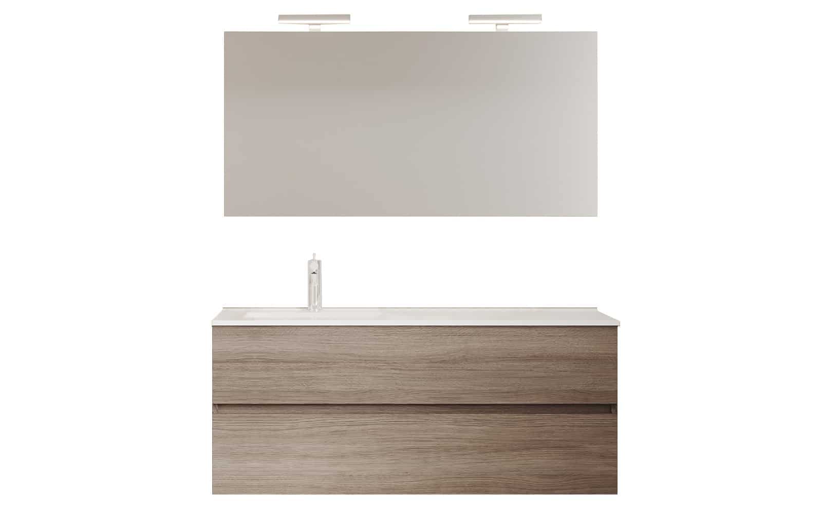 Set Mobilier Baie Suspendat Craig, 120cm din lemn masiv