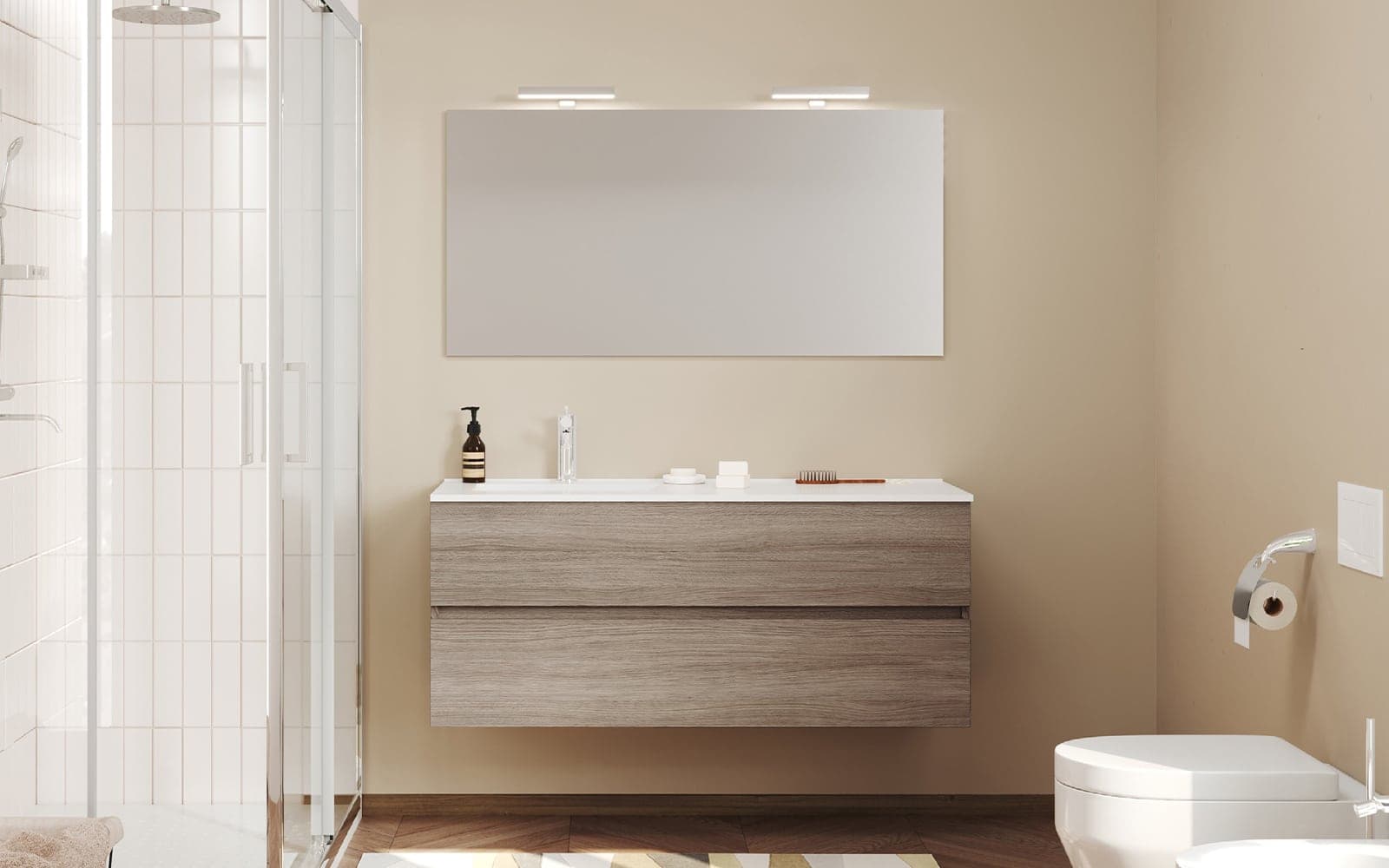 Set Mobilier Baie Suspendat Craig, 120cm
