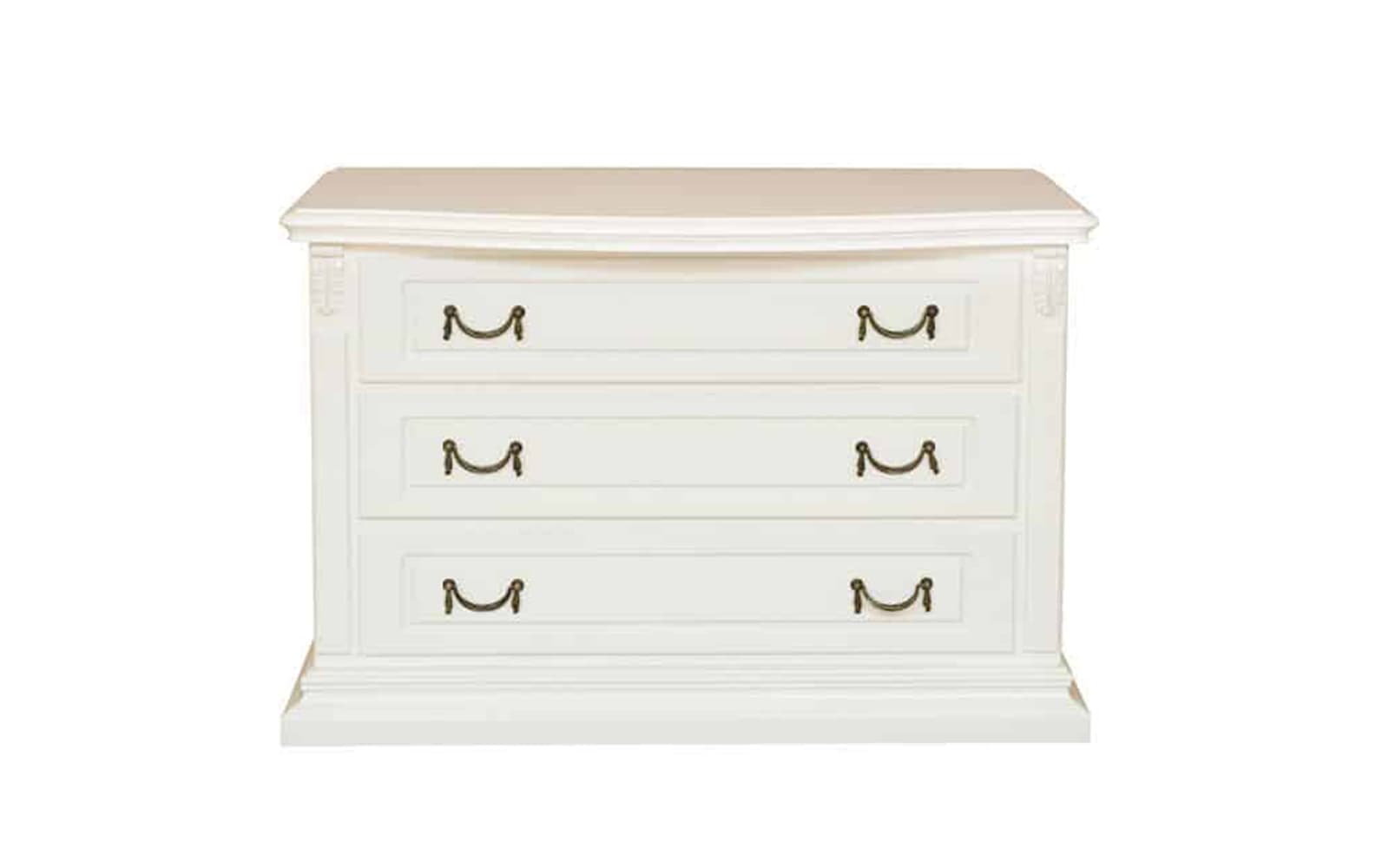 Comoda 3 sertare Bernhard, 118x55x78,5 cm, Lemn Masiv