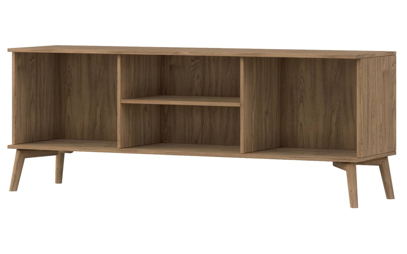 Comodă TV Sia, 150x40x52cm, Nature din lemn masiv
