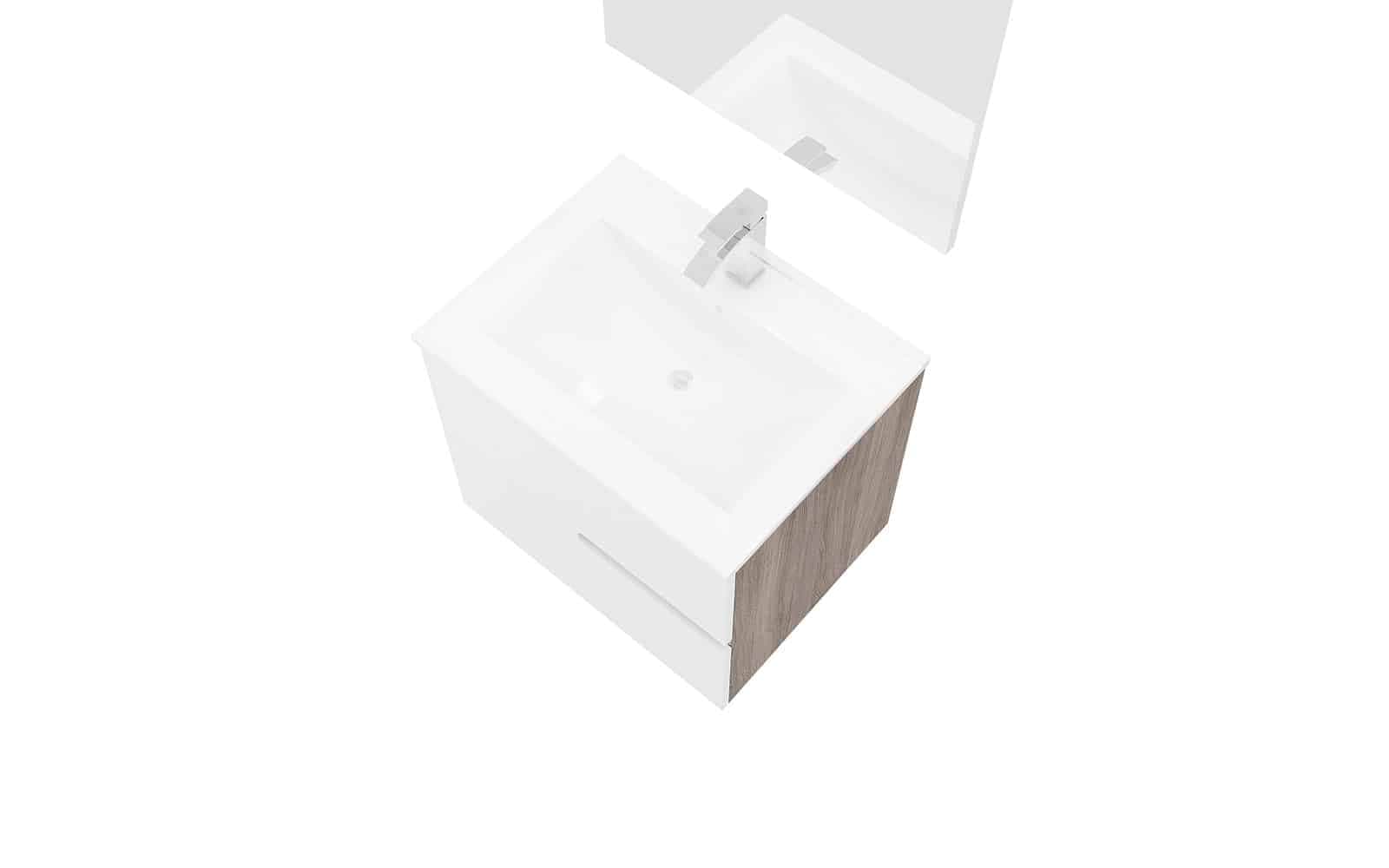 Set Mobilier Baie Suspendat Bello, 60cm