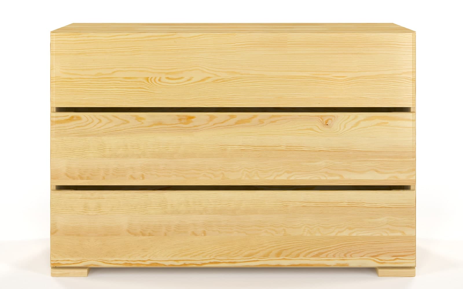 Comodă TerraCraft, Lemn Masiv Pin, 3 sertare, 120x45x81cm
