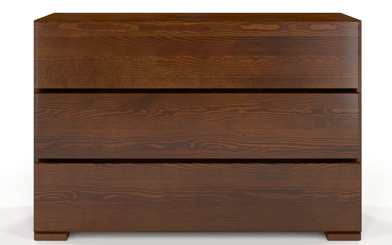 Comodă TerraCraft, Lemn Masiv Pin, 3 sertare, 120x45x81cm