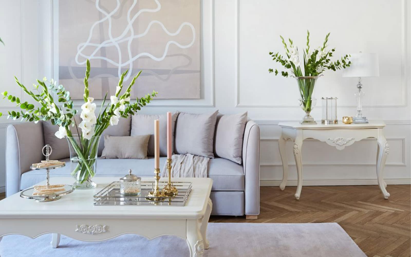Consola Paris, 120x50x78cm, Alb