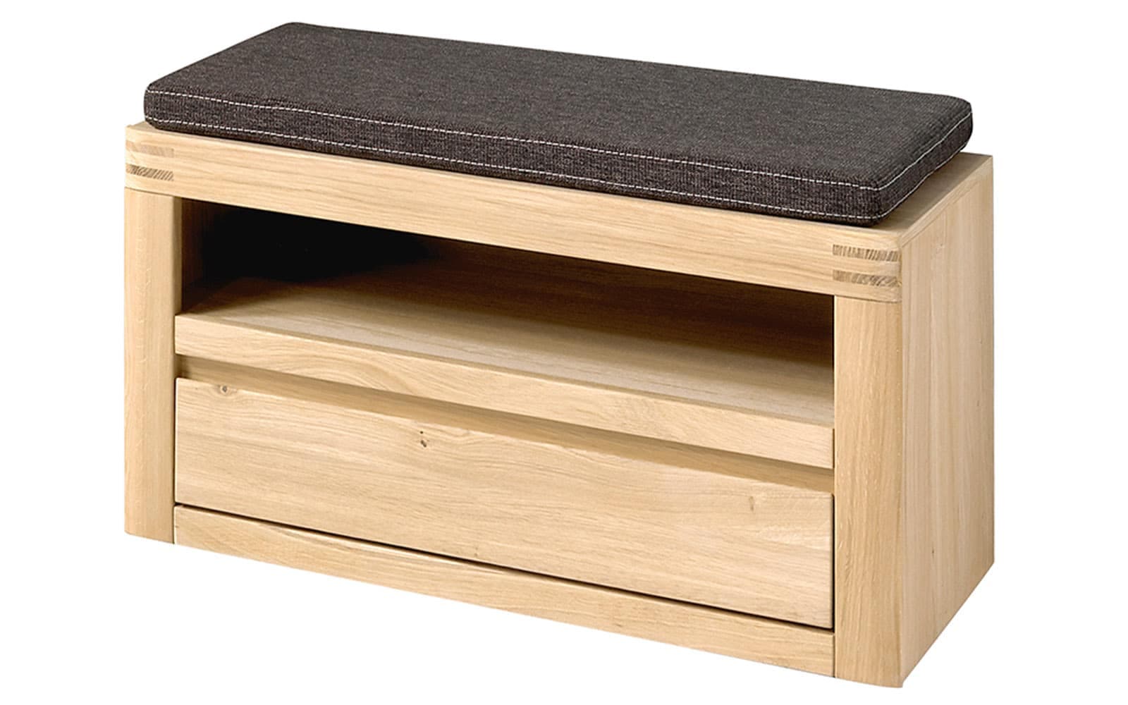 Set Hol Alesto, Băncuță, Oglindă, Cuier, Dulap, Pantofar - Stejar Masiv